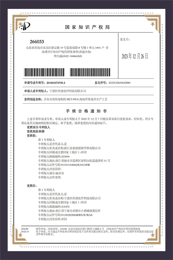 Certificat de brevet